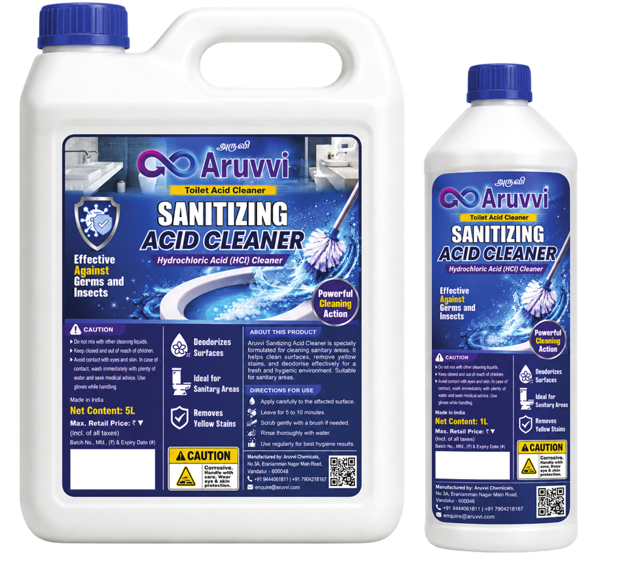 Aruvvi Sanitizing Acid Cleaner — Surface Care product pack