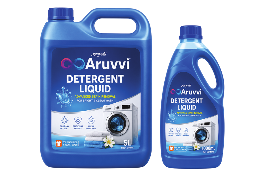 Aruvvi Detergent Liquid — Kitchen & Laundry product pack