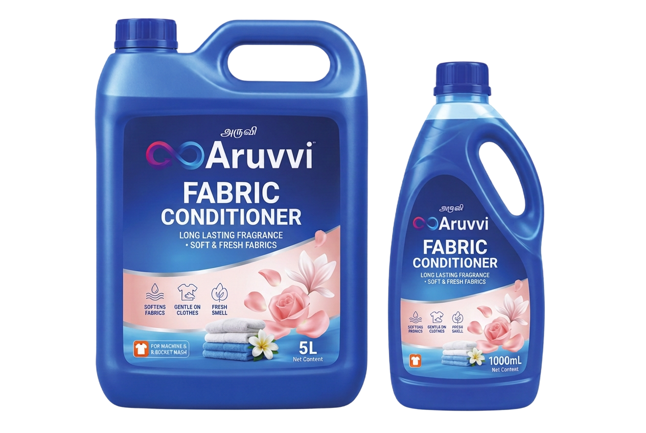 Aruvvi Fabric Conditioner — Kitchen & Laundry product pack